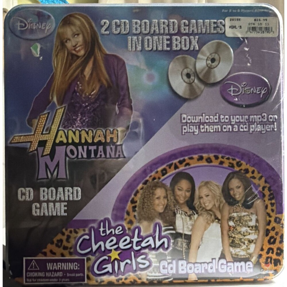 Hannah Montana The Cheetah Girls CD Board Games Disney - 2007 Brand New
